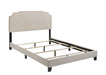 Tamarac Upholstered Nailhead Full, Eastern King & Queen Bed Beige & Grey - Bargain Furniture (Detroit, MI)
