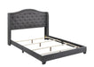 Tamarac Upholstered Nailhead Full, Eastern King & Queen Bed Beige & Grey - Bargain Furniture (Detroit, MI)