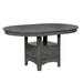 Lavon Dining Table with Storage Medium Grey - Bargain Furniture (Detroit, MI)