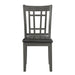 Lavon Padded Dining Side Chairs Medium Grey and Black (Set of 2) - Bargain Furniture (Detroit, MI)