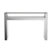 Edna 1-shelf Console Table Silver - Bargain Furniture (Detroit, MI)