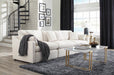 Hobson Cushion Seat Ottoman Off-White - Bargain Furniture (Detroit, MI)