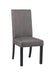 Hubbard Upholstered Side Chairs Charcoal (Set of 2) - Bargain Furniture (Detroit, MI)