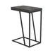 Carly Expandable Chevron Rectangular Accent Table Grey - Bargain Furniture (Detroit, MI)