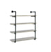 Elmcrest 40-inch Wall Shelf Black and Grey Driftwood - Bargain Furniture (Detroit, MI)