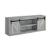 Brockton 71-inch 3-shelf Sliding Doors TV Console Grey Driftwood - Bargain Furniture (Detroit, MI)