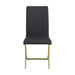 Carmelia Upholstered Side Chairs Black (Set of 4) - Bargain Furniture (Detroit, MI)