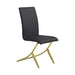 Carmelia Upholstered Side Chairs Black (Set of 4) - Bargain Furniture (Detroit, MI)