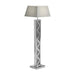 Carmen Geometric Base Floor Lamp Silver - Bargain Furniture (Detroit, MI)