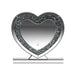 Euston Heart Shape Table Mirror Silver - Bargain Furniture (Detroit, MI)