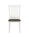 Kingman Slat Back Dining Chairs Espresso and White (Set of 2) - Bargain Furniture (Detroit, MI)