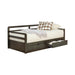 Sorrento 2-drawer Twin XL Daybed with Extension Trundle Grey - Bargain Furniture (Detroit, MI)