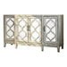 Mckellen 4-door Accent Cabinet Antique White - Bargain Furniture (Detroit, MI)