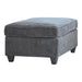 Mccord Upholstered Ottoman Dark Grey - Bargain Furniture (Detroit, MI)