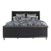 Alderwood Eastern King Upholstered Panel Bed Charcoal Grey - Bargain Furniture (Detroit, MI)