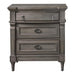 Alderwood 3-drawer Nightstand French Grey - Bargain Furniture (Detroit, MI)