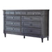 Alderwood 9-drawer Dresser French Grey - Bargain Furniture (Detroit, MI)