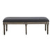 Alderwood Upholstered Bench French Grey - Bargain Furniture (Detroit, MI)