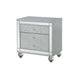 Gunnison 2-drawer Nightstand Silver Metallic - Bargain Furniture (Detroit, MI)