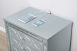 Gunnison 2-drawer Nightstand Silver Metallic - Bargain Furniture (Detroit, MI)