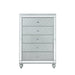 Gunnison 5-drawer Chest Silver Metallic - Bargain Furniture (Detroit, MI)