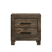 Woodmont 2-drawer Nightstand Rustic Golden Brown - Bargain Furniture (Detroit, MI)