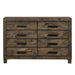 Woodmont 8-drawer Dresser Rustic Golden Brown - Bargain Furniture (Detroit, MI)