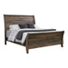 Frederick Eastern King Sleigh Panel Bed Weathered Oak - Bargain Furniture (Detroit, MI)