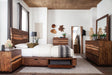Winslow Storage Eastern King Bed Smokey Walnut and Coffee Bean - Bargain Furniture (Detroit, MI)
