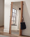 Winslow Standing Mirror Smokey Walnut and Coffee Bean - Bargain Furniture (Detroit, MI)