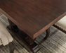 Brockway Trestle Dining Table Antique Java - Bargain Furniture (Detroit, MI)