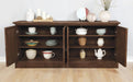 Brockway 4-door Server Antique Java - Bargain Furniture (Detroit, MI)