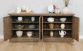 Brockway 4-door Server Barley Brown - Bargain Furniture (Detroit, MI)