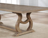 Brockway Trestle Dining Table Barley Brown - Bargain Furniture (Detroit, MI)