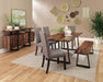 Ditman Live Edge Dining Bench Grey Sheesham and Black - Bargain Furniture (Detroit, MI)