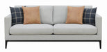 Apperson Cushioned Back Sofa Light Grey - Bargain Furniture (Detroit, MI)