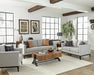 Apperson Cushioned Back Sofa Light Grey - Bargain Furniture (Detroit, MI)