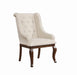 Brockway Tufted Arm Chairs Cream and Antique Java (Set of 2) - Bargain Furniture (Detroit, MI)