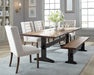 Bexley Tufted Side Chairs Dark Brown and Beige (Set of 2) - Bargain Furniture (Detroit, MI)