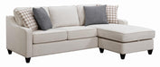 Mcloughlin Upholstered Sectional Platinum - Bargain Furniture (Detroit, MI)