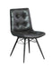 Aiken Tufted Dining Chairs Charcoal (Set of 4) - Bargain Furniture (Detroit, MI)