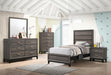 Watson Twin Panel Bed Grey Oak - Bargain Furniture (Detroit, MI)