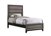Watson Twin Panel Bed Grey Oak - Bargain Furniture (Detroit, MI)