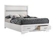 Miranda Full & Twin Storage Bed White - Bargain Furniture (Detroit, MI)