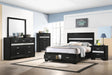 Miranda Full & Twin Storage Bed Black - Bargain Furniture (Detroit, MI)