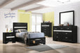 Miranda Twin Storage Bed Black - Bargain Furniture (Detroit, MI)