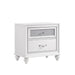 Barzini 2-drawer Nightstand White - Bargain Furniture (Detroit, MI)