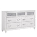 Barzini 7-drawer Dresser White - Bargain Furniture (Detroit, MI)