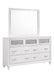 Barzini Rectangle Dresser Mirror White - Bargain Furniture (Detroit, MI)