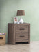 Brantford 2-drawer Nightstand Barrel Oak - Bargain Furniture (Detroit, MI)